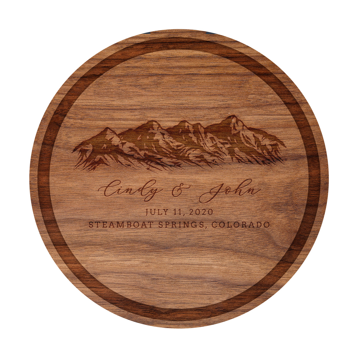 Mountain Wedding Personalized Charcuterie Board - 033