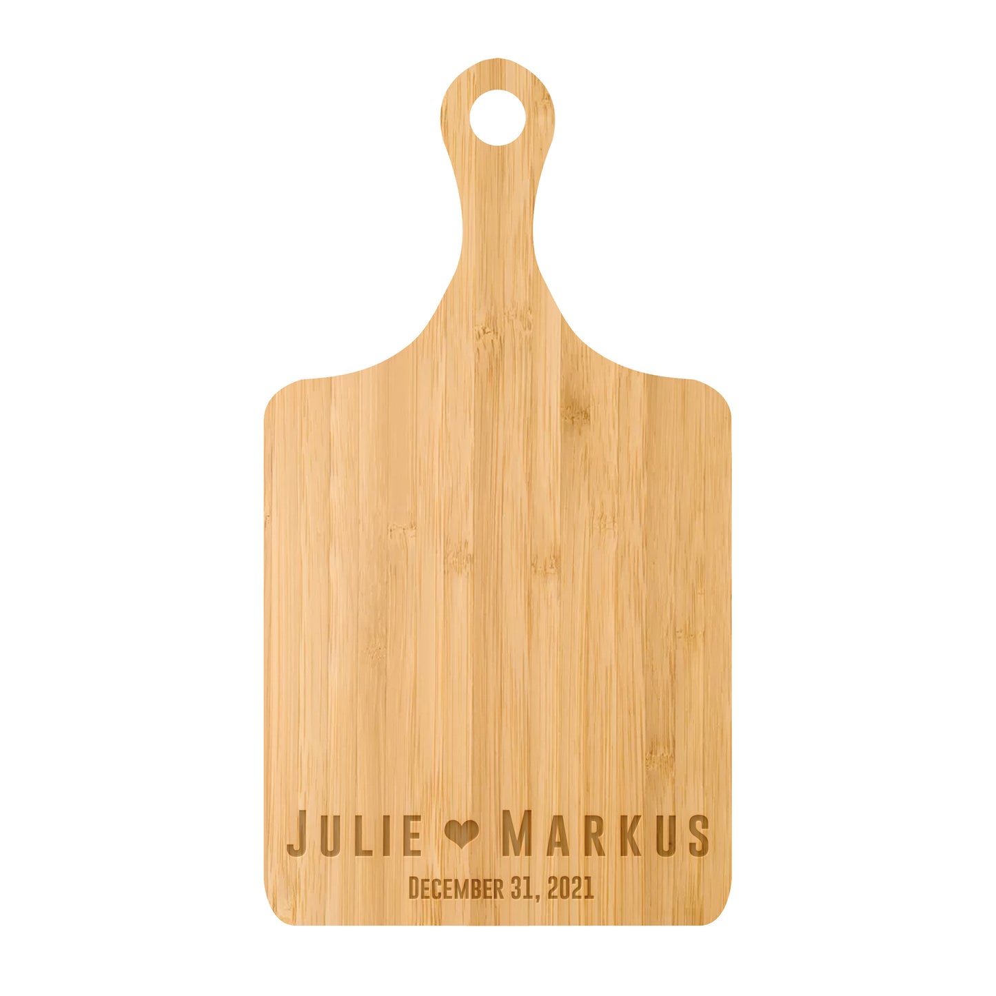 Personalized Cutting Board | Bold Names with Heart
