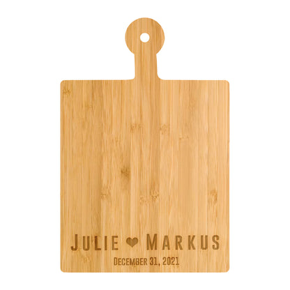 Personalized Cutting Board | Bold Names with Heart