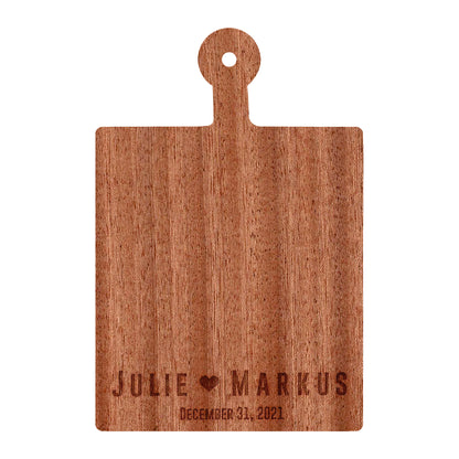 Personalized Cutting Board | Bold Names with Heart