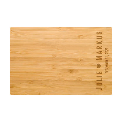 Personalized Cutting Board | Bold Names with Heart