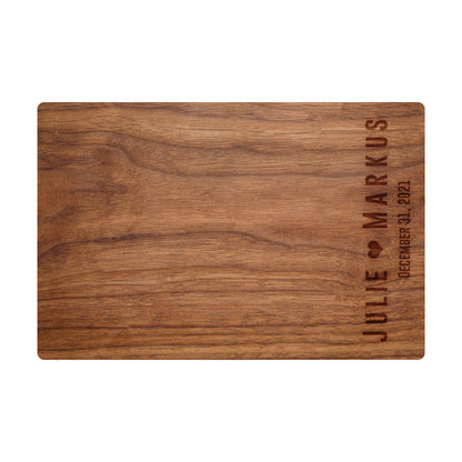 Personalized Cutting Board | Bold Names with Heart