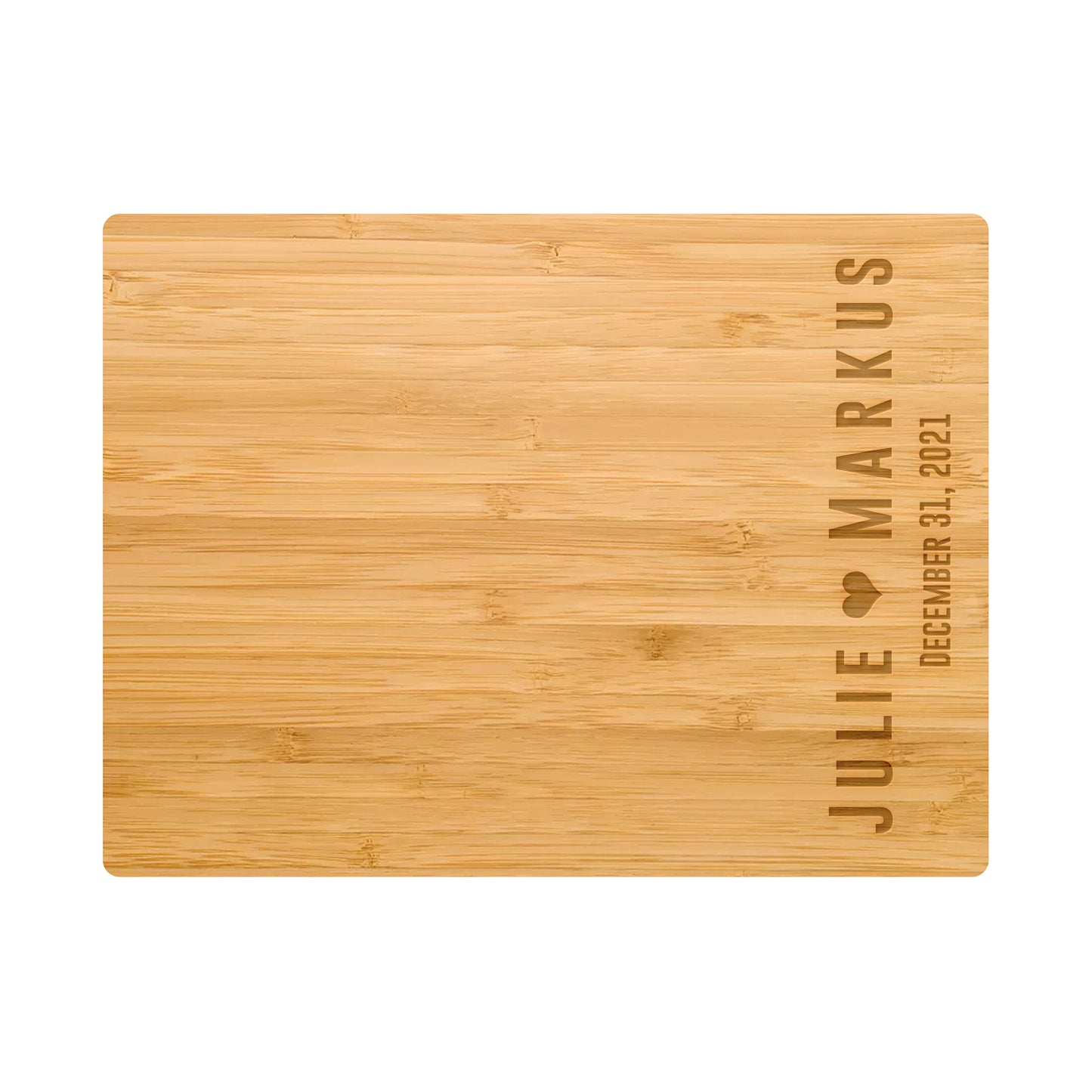 Personalized Cutting Board | Bold Names with Heart