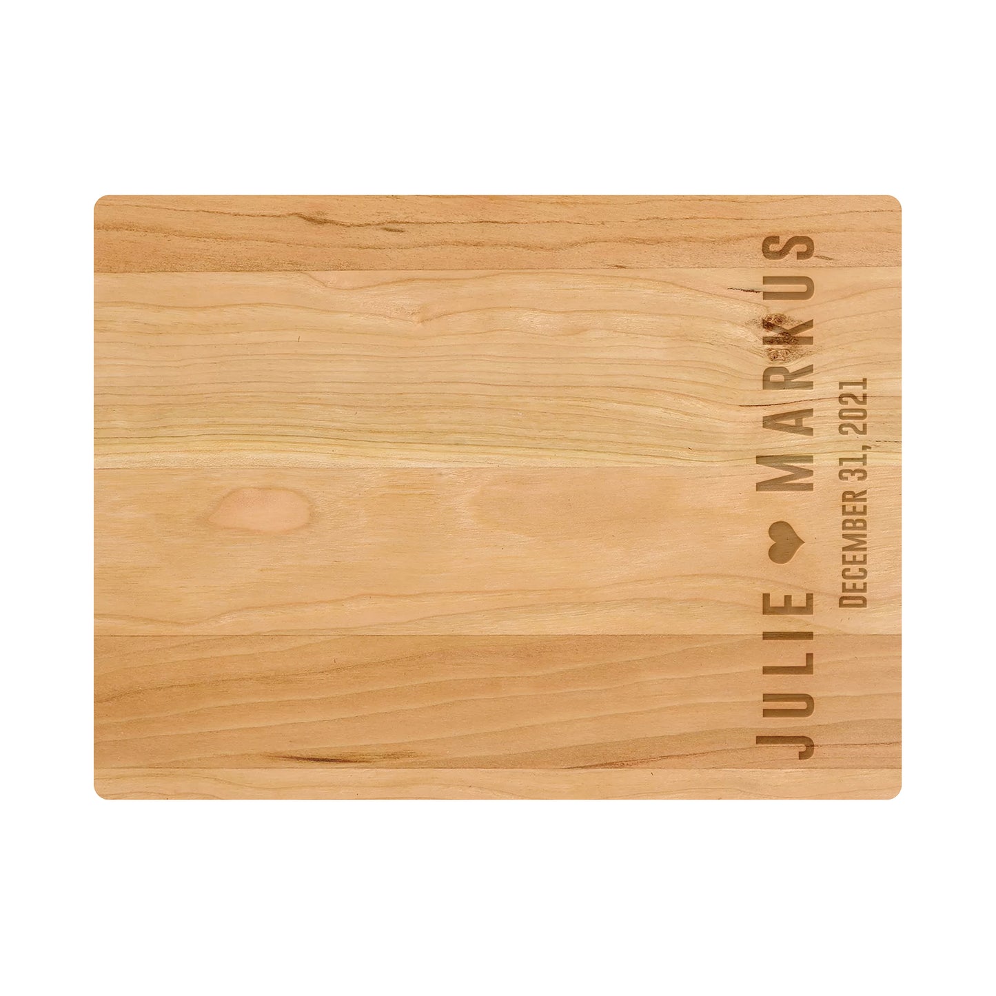 Personalized Cutting Board | Bold Names with Heart