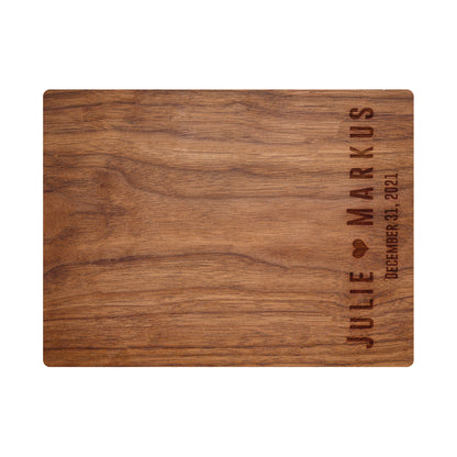Personalized Cutting Board | Bold Names with Heart