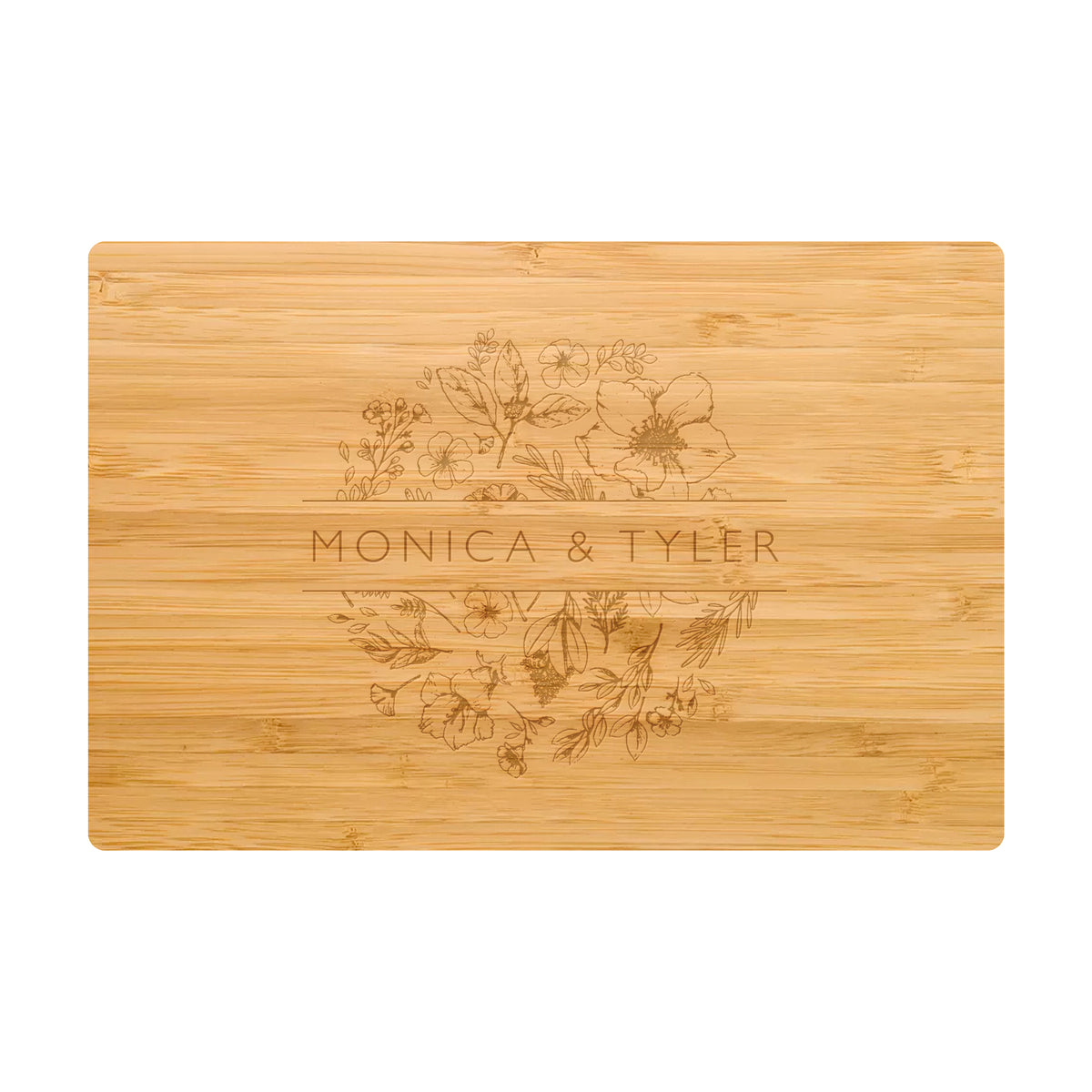 Floral Names Cutting Board