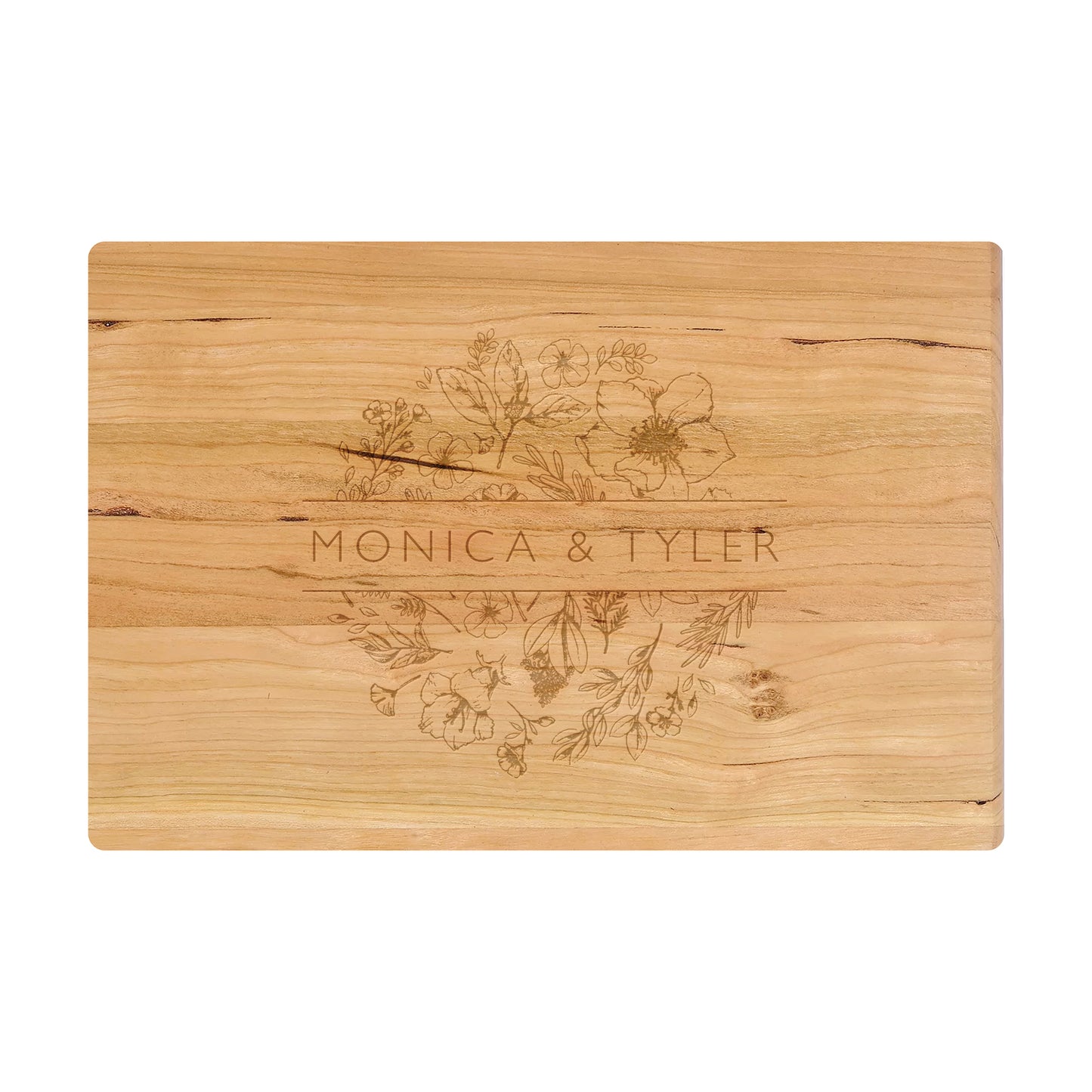 Florals with Names Cutting Board - 063