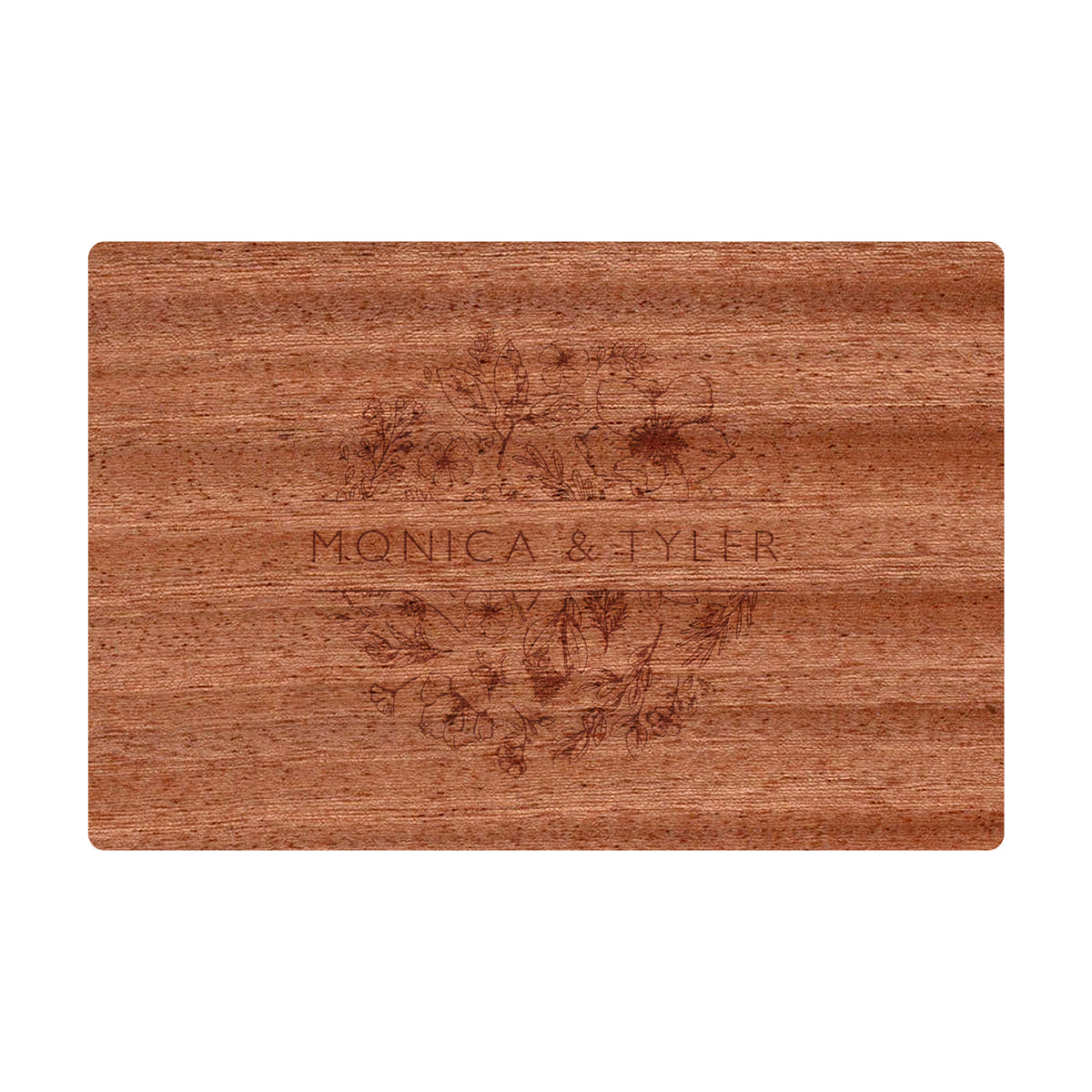 Floral Names Cutting Board