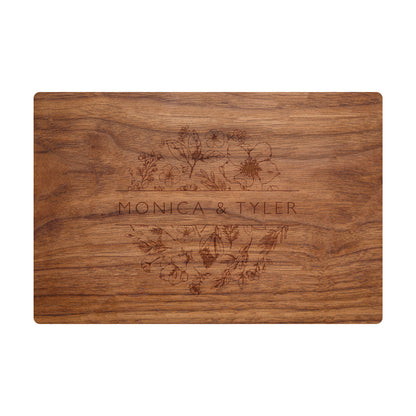 Florals with Names Cutting Board - 063