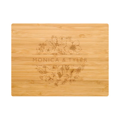 Florals with Names Cutting Board - 063