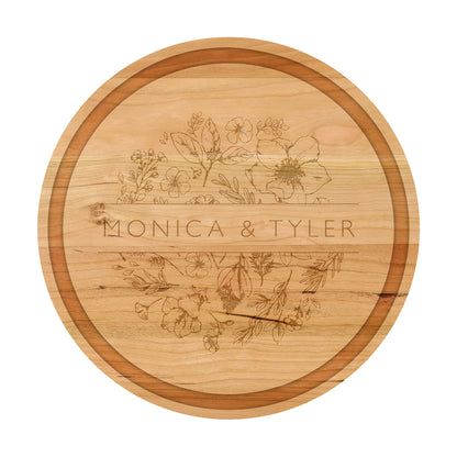 Florals with Names Cutting Board - 063
