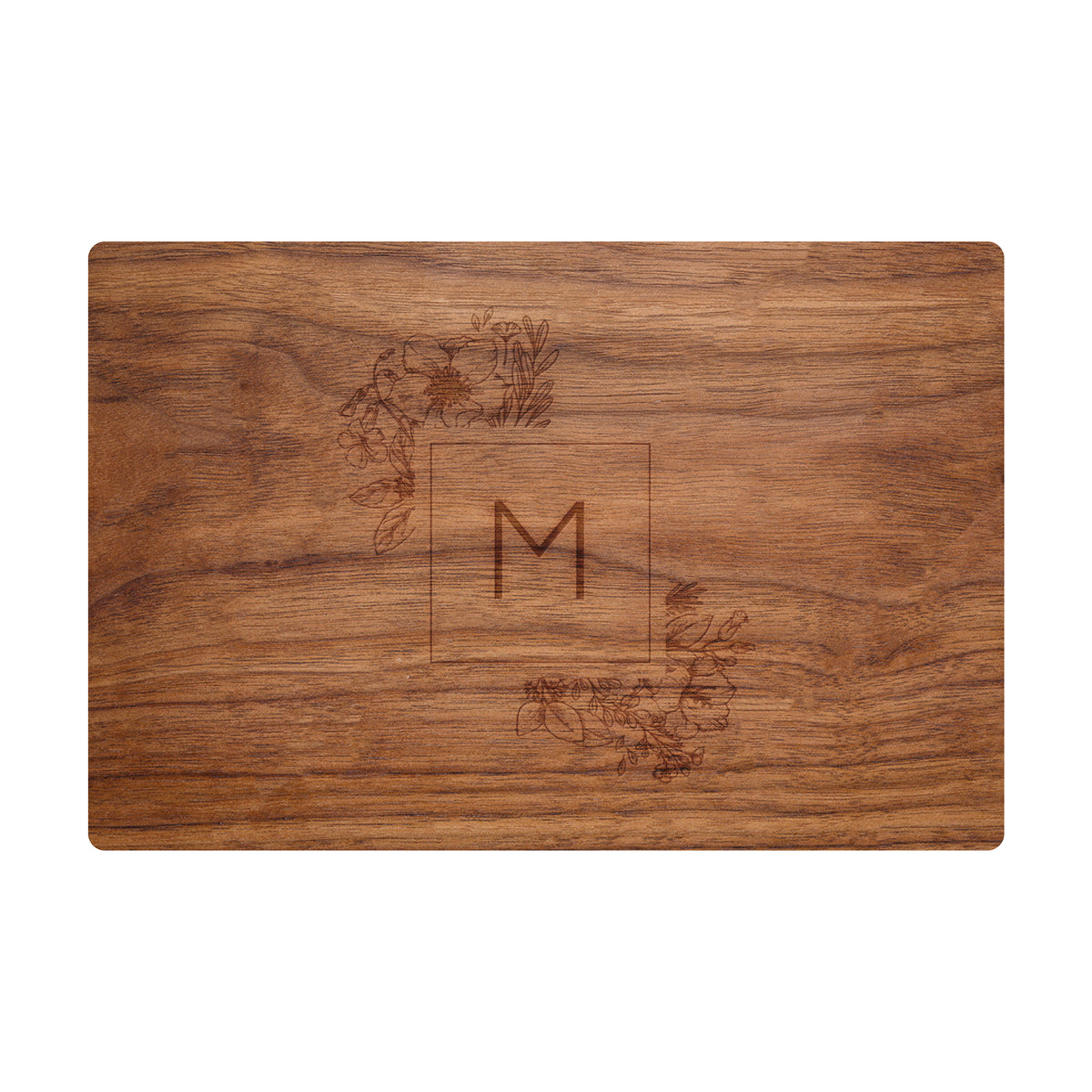 Floral Monogram Cutting Board
