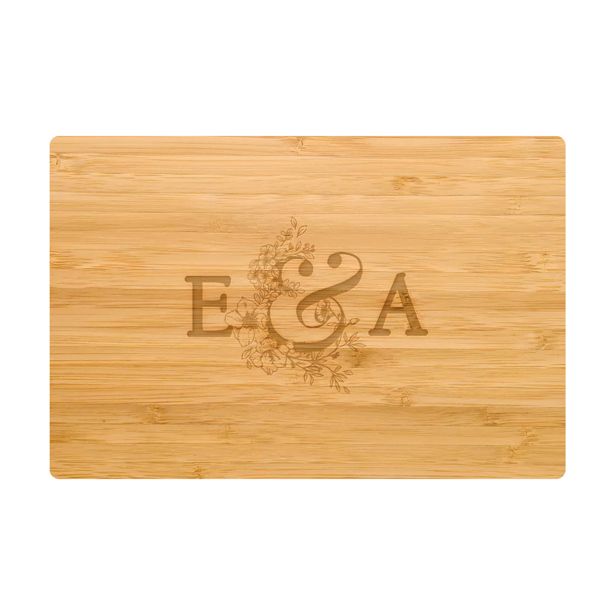 Couple Initials Wedding Cutting Board