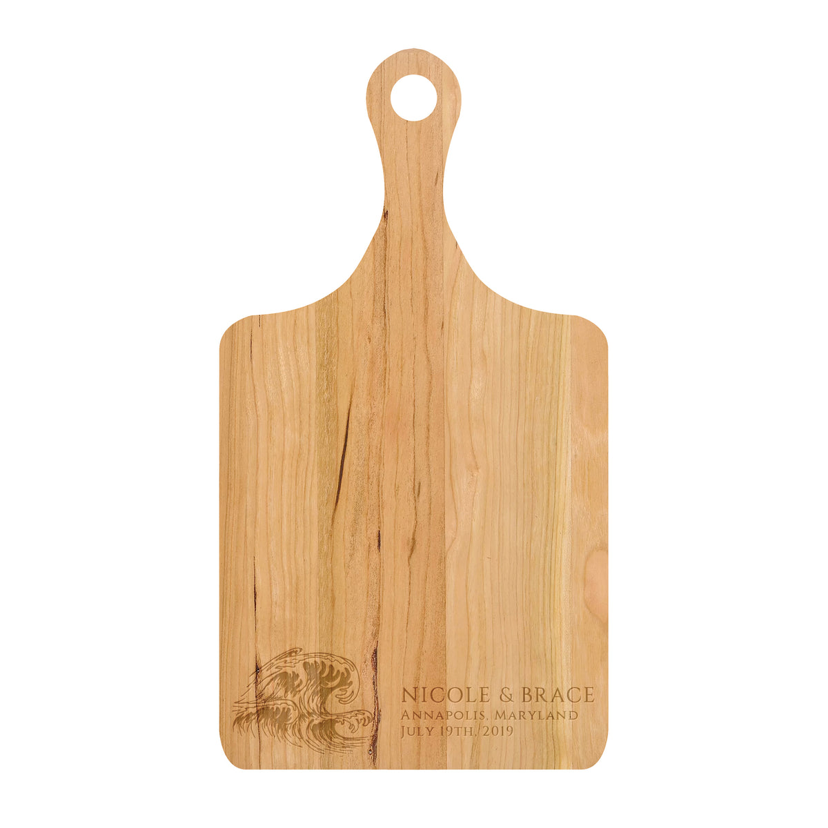 Ocean Wave Wedding Cutting Board
