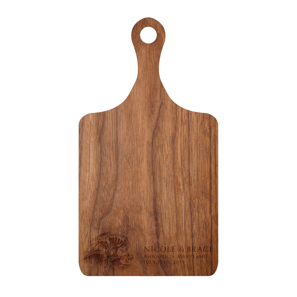 Ocean Wave Wedding Cutting Board