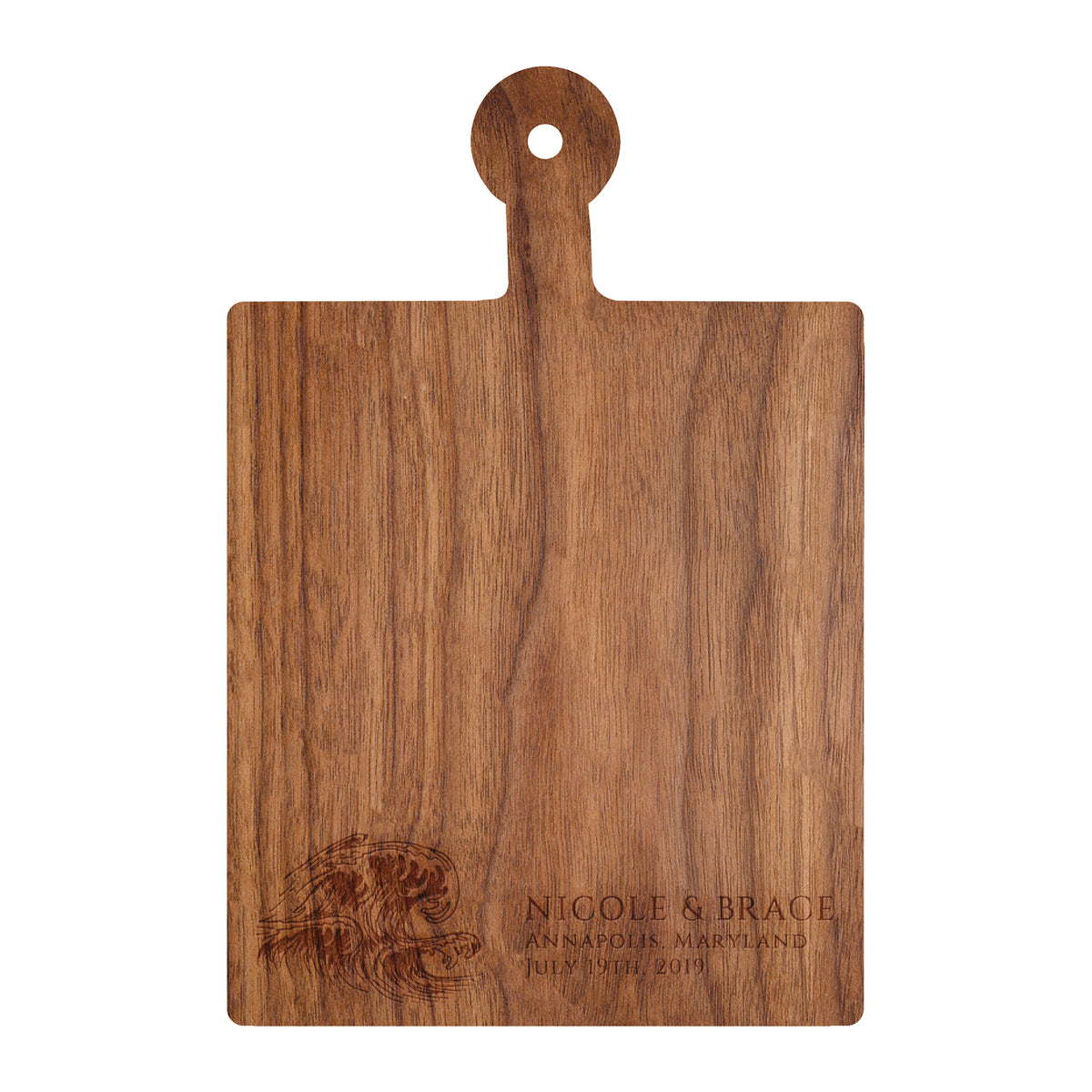 Ocean Wave Wedding Cutting Board