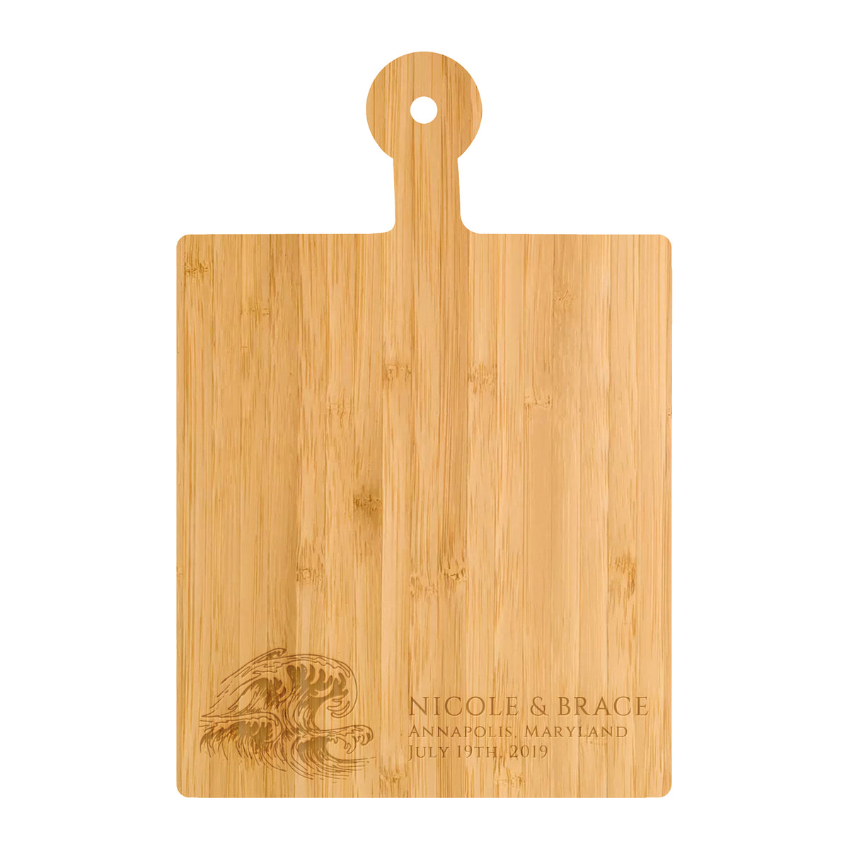 Ocean Wave Wedding Cutting Board