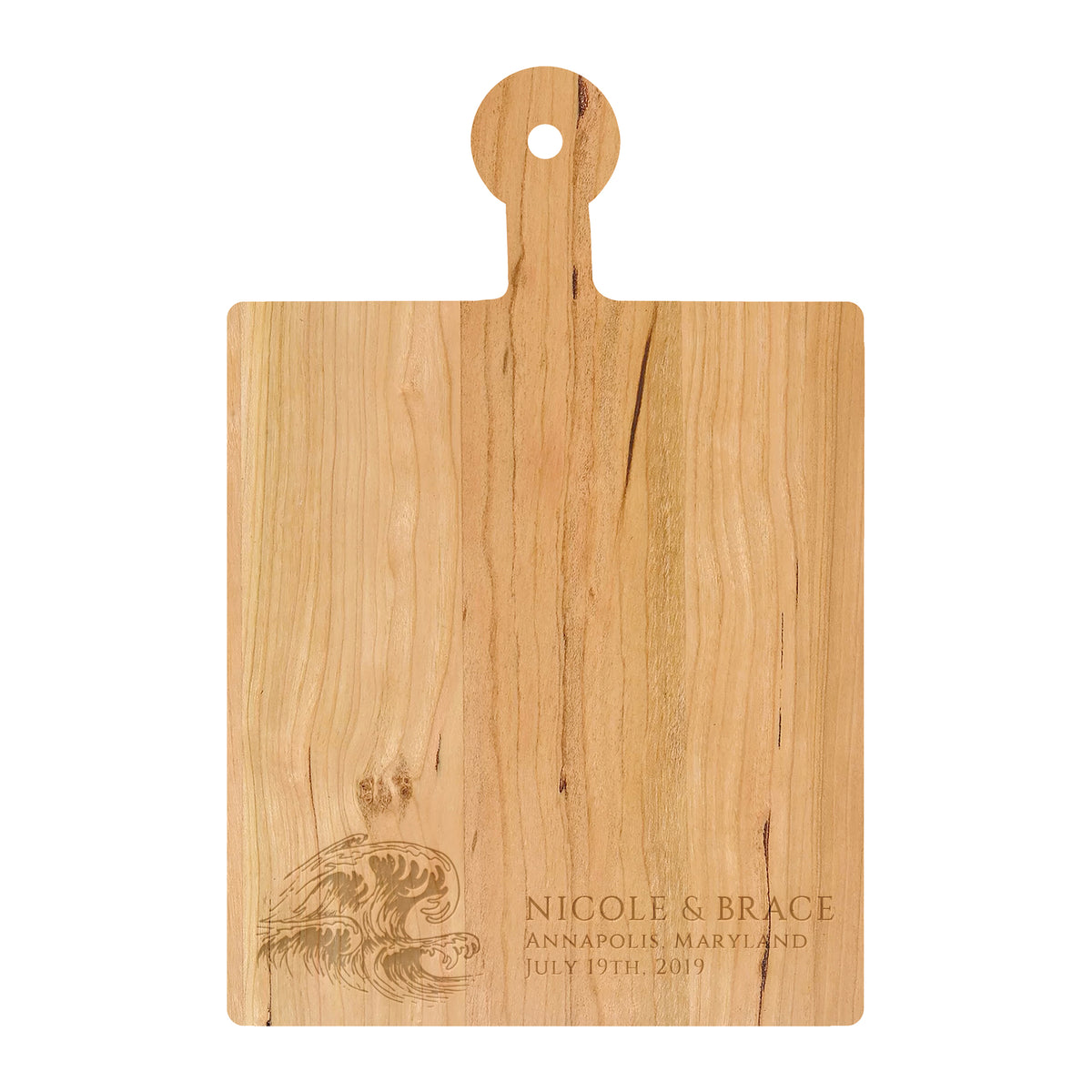Ocean Wave Wedding Cutting Board