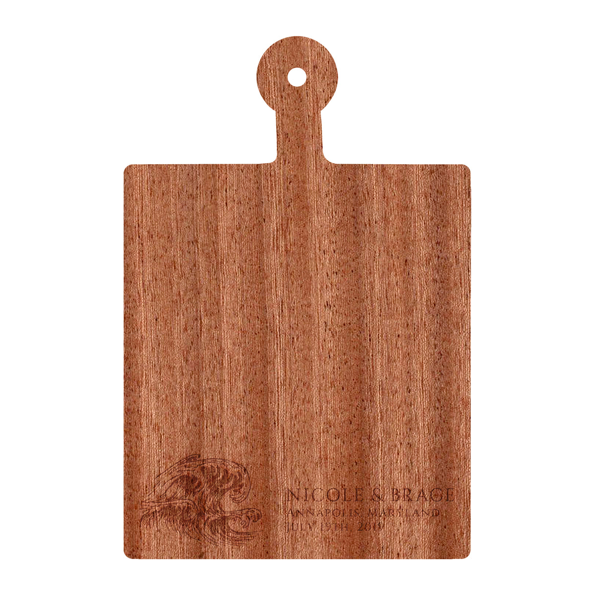 Ocean Wave Wedding Cutting Board
