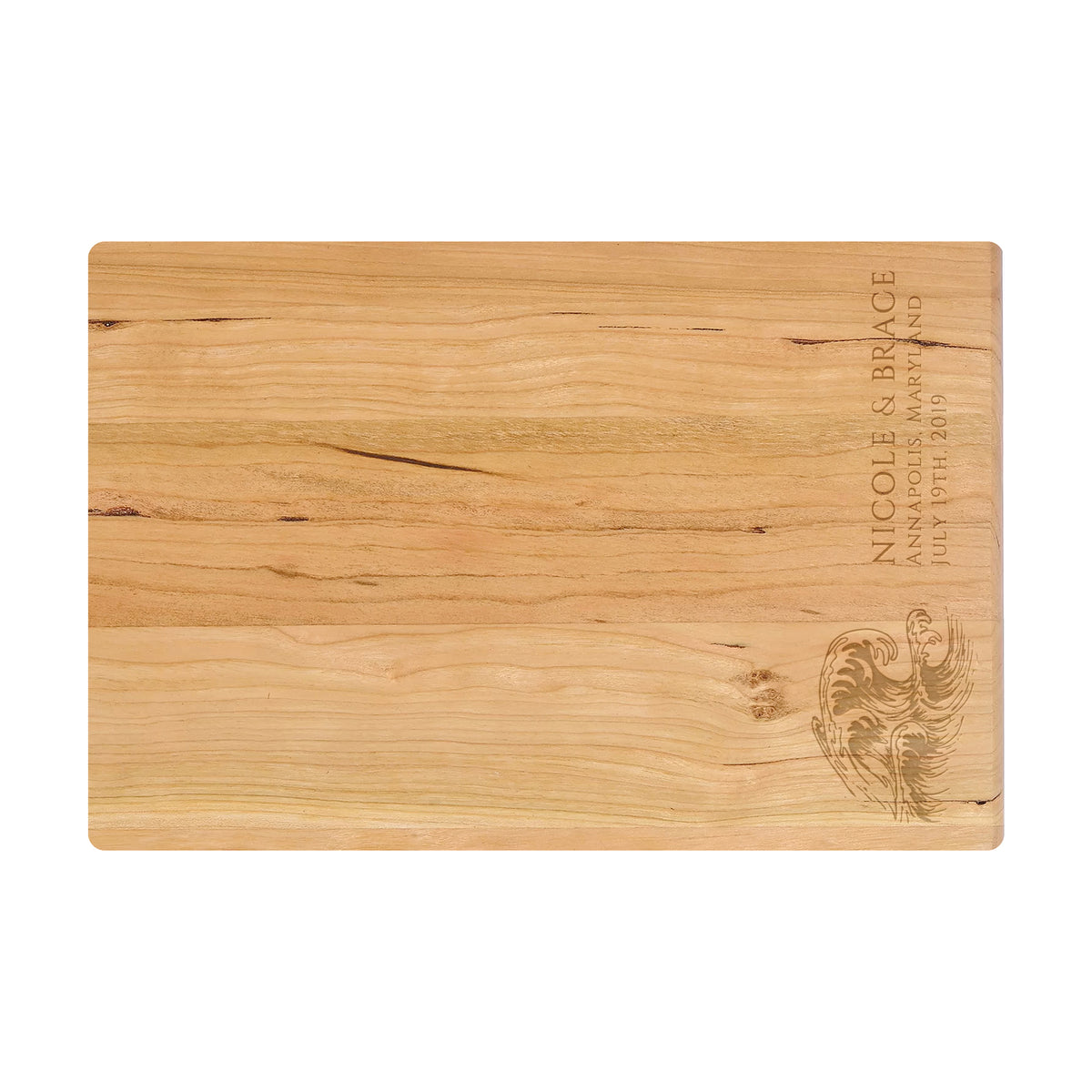 Ocean Wave Wedding Cutting Board