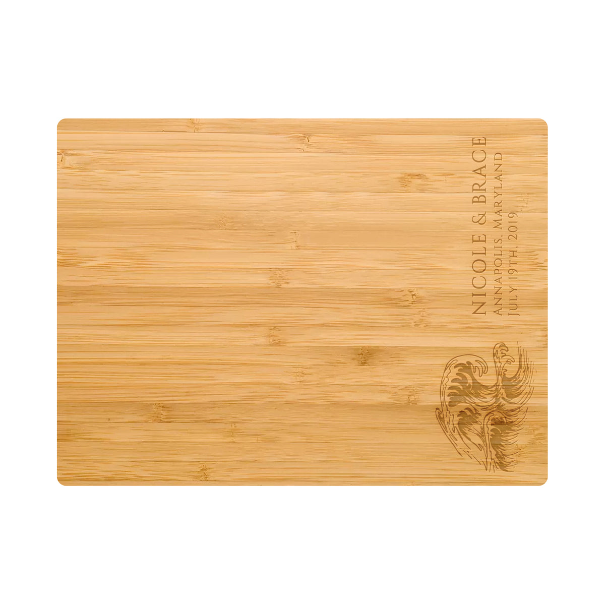Ocean Wave Wedding Cutting Board