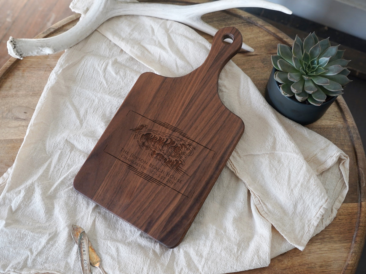 Coastal Wave Name Cutting Board