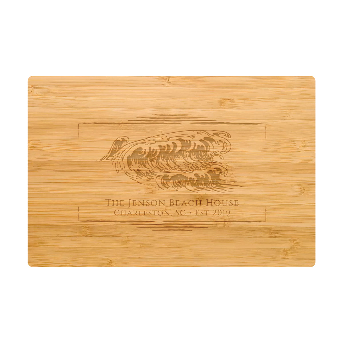 Coastal Wave Name Cutting Board
