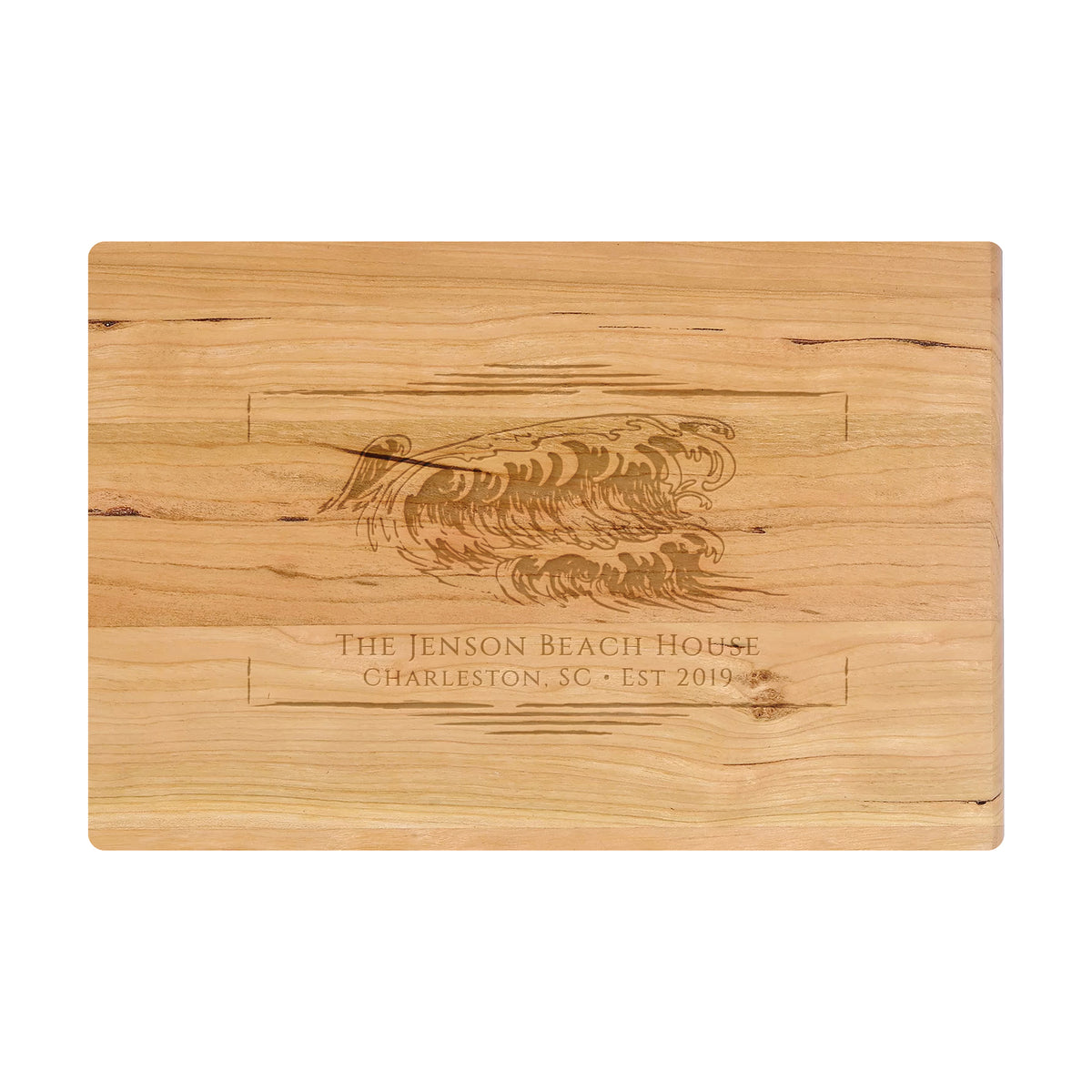 Coastal Wave Name Cutting Board