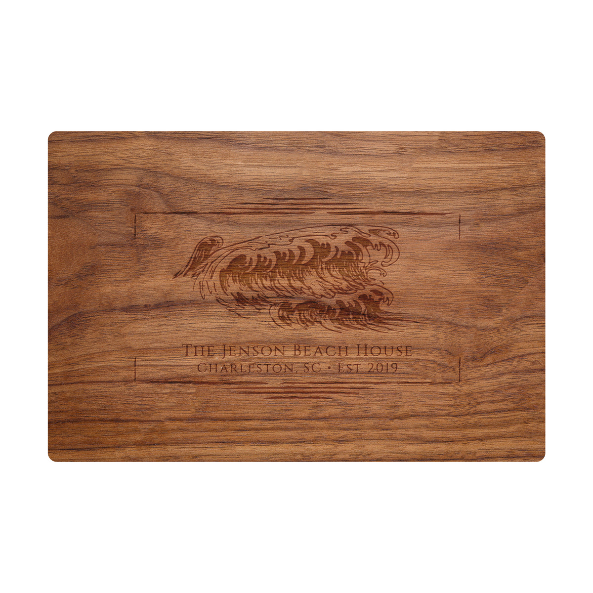 Coastal Wave Name Cutting Board