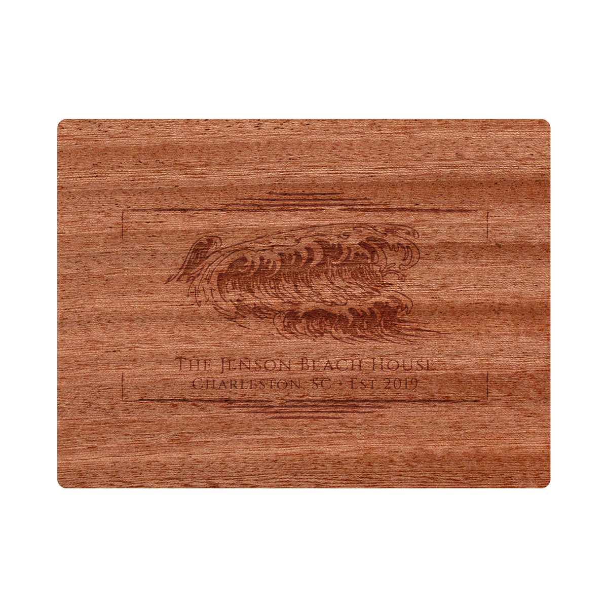 Coastal Wave Name Cutting Board