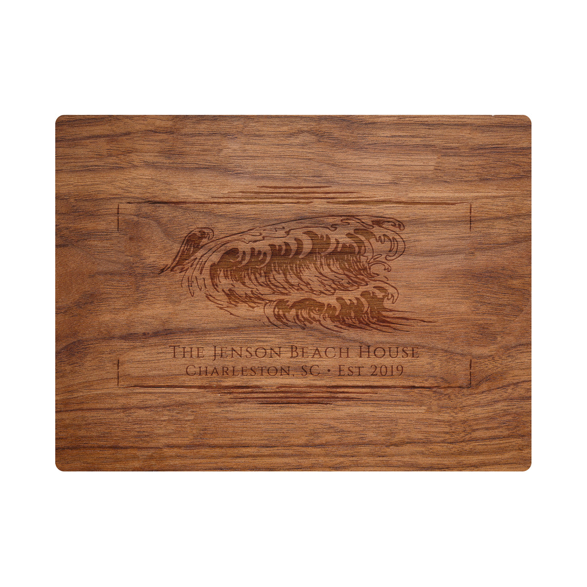 Coastal Wave Name Cutting Board
