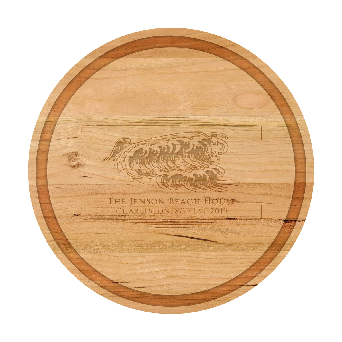 Coastal Wave Name Cutting Board
