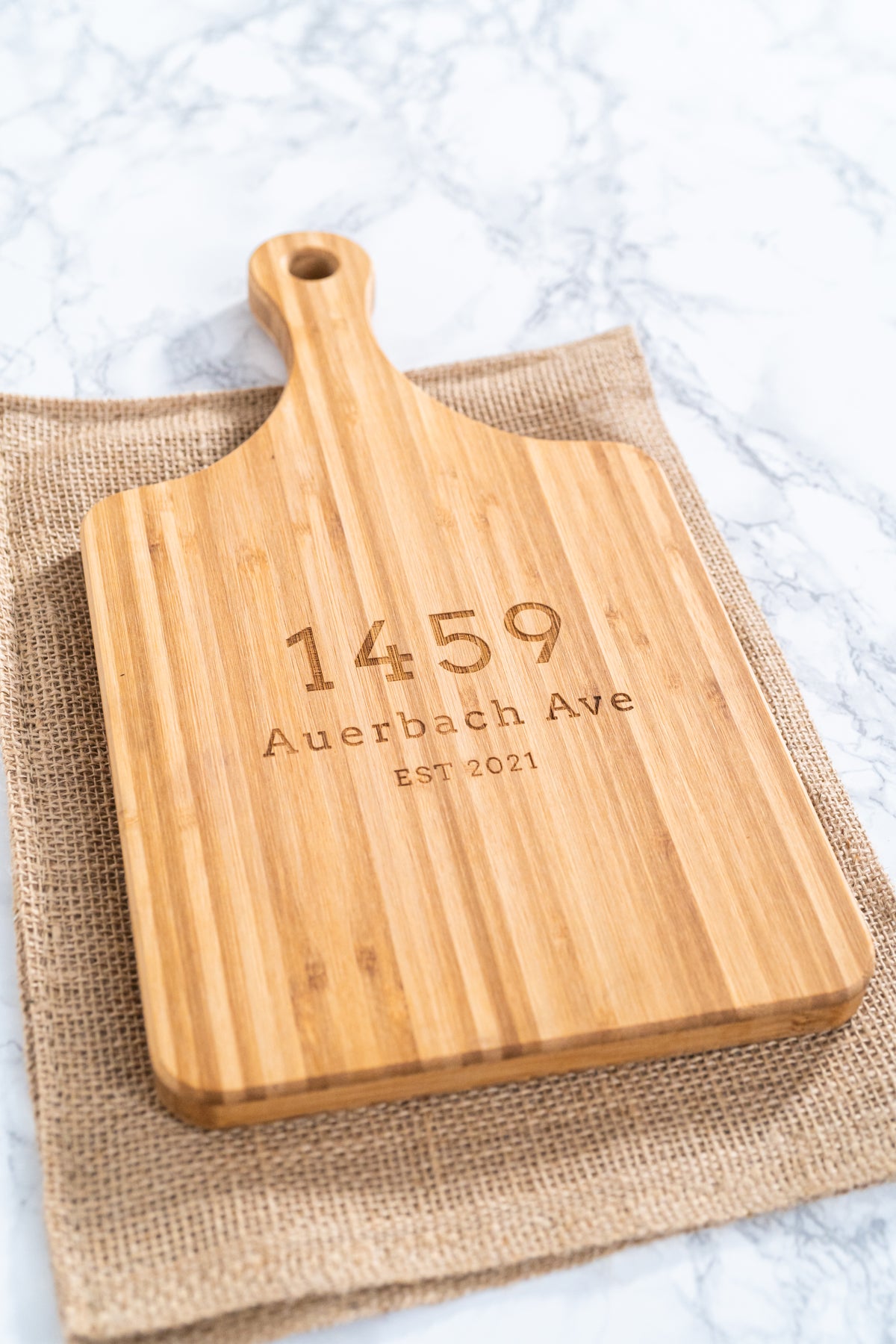 Street Address Cutting Board