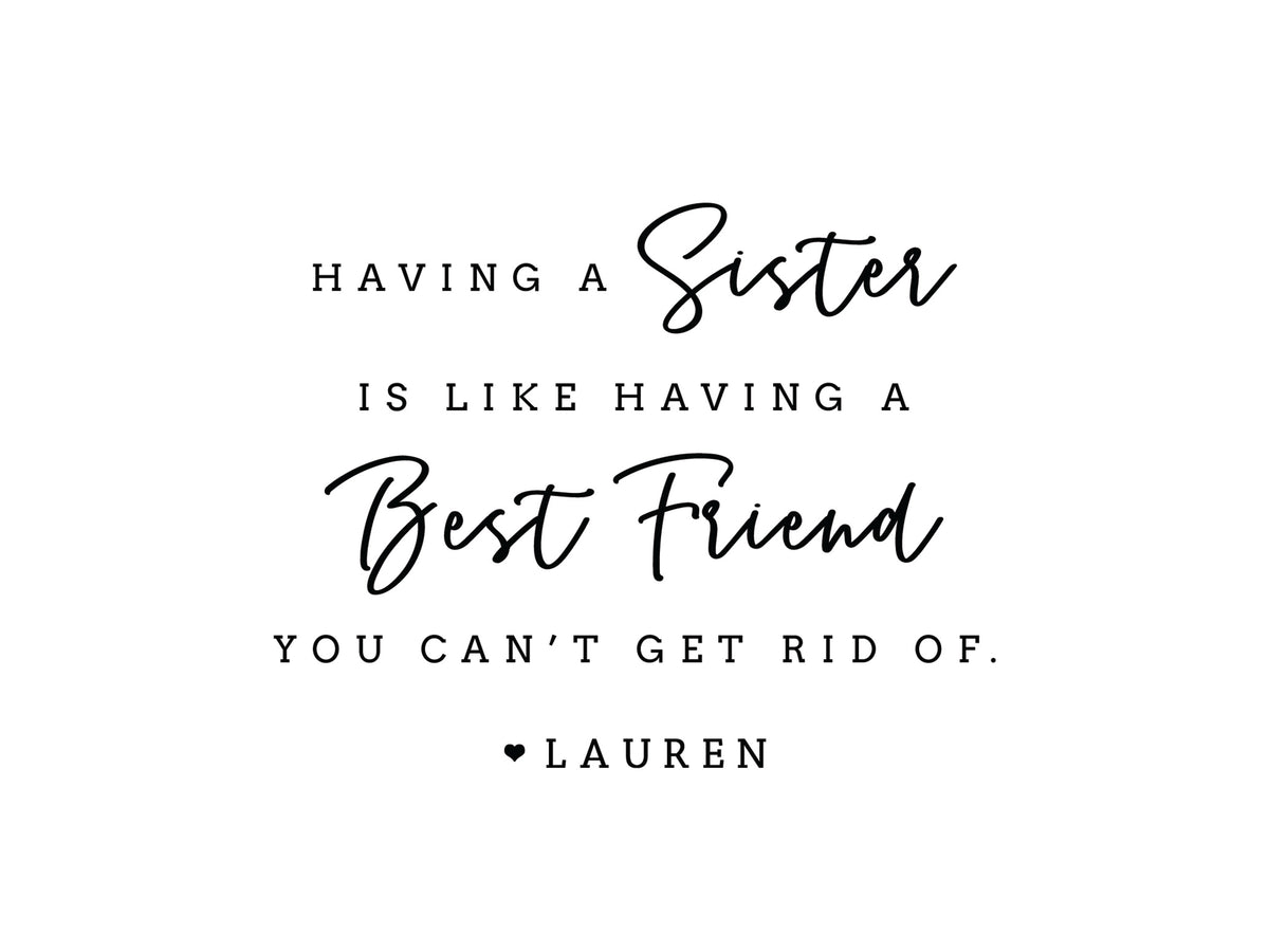 Sister and Best Friend Photo Frame