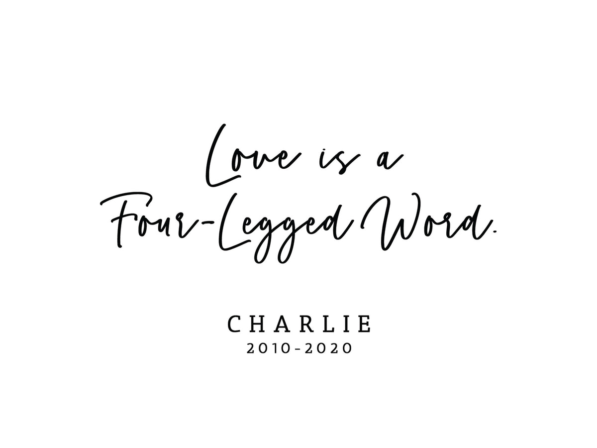 Love Is a Four-Legged Word Photo Frame