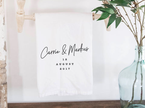 Modern Script Wedding Date