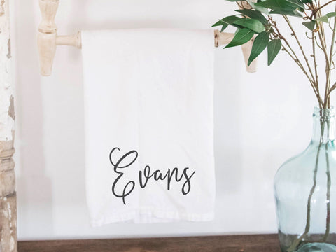 Modern Cursive Family Name