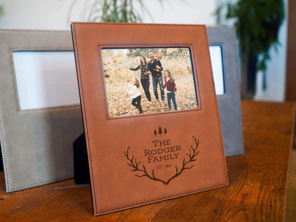 Woodland Antler Monogram Photo Frame