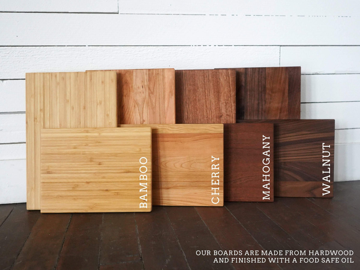 Modern Script Wedding Date Cutting Board