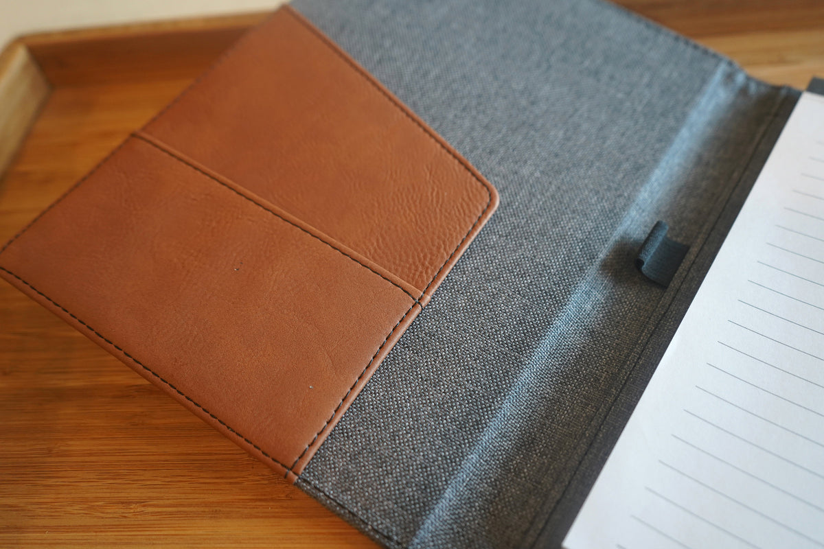 Your logo added to leather portfolio, custom company logo gift, employee appreciation gift, employee gift, new business gift logo