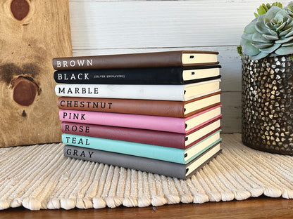Personalized recipe book for mom, for grandma - leather notebook for recipes - gift for grandma, gift for mom gift for nana gift for her 059