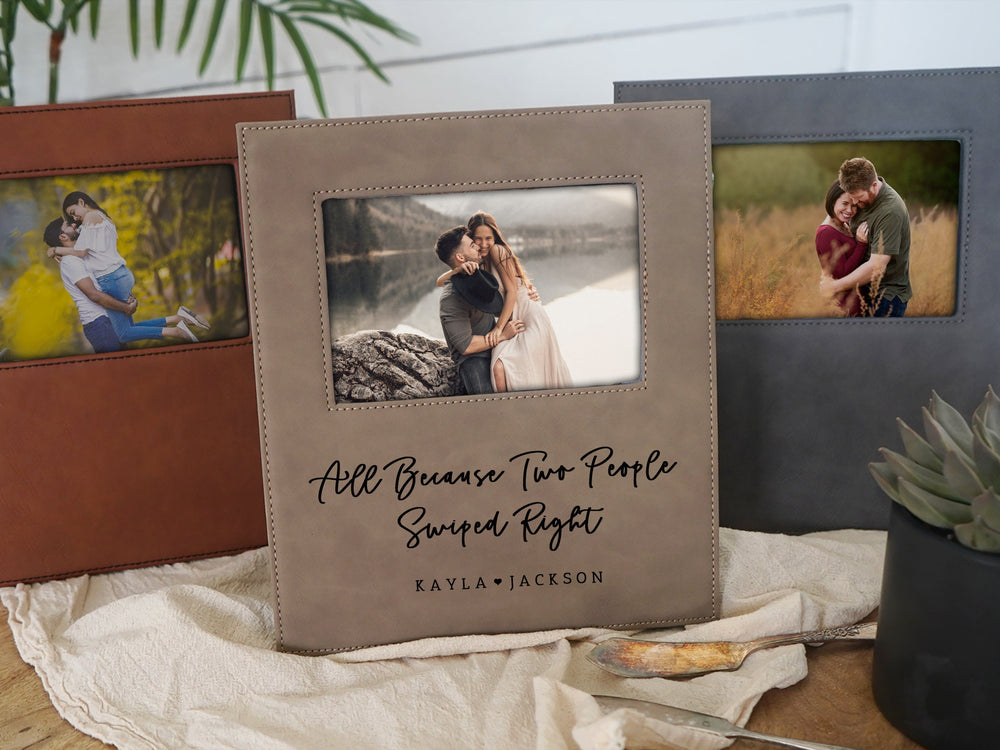 Two People Swiped Right Photo Frame