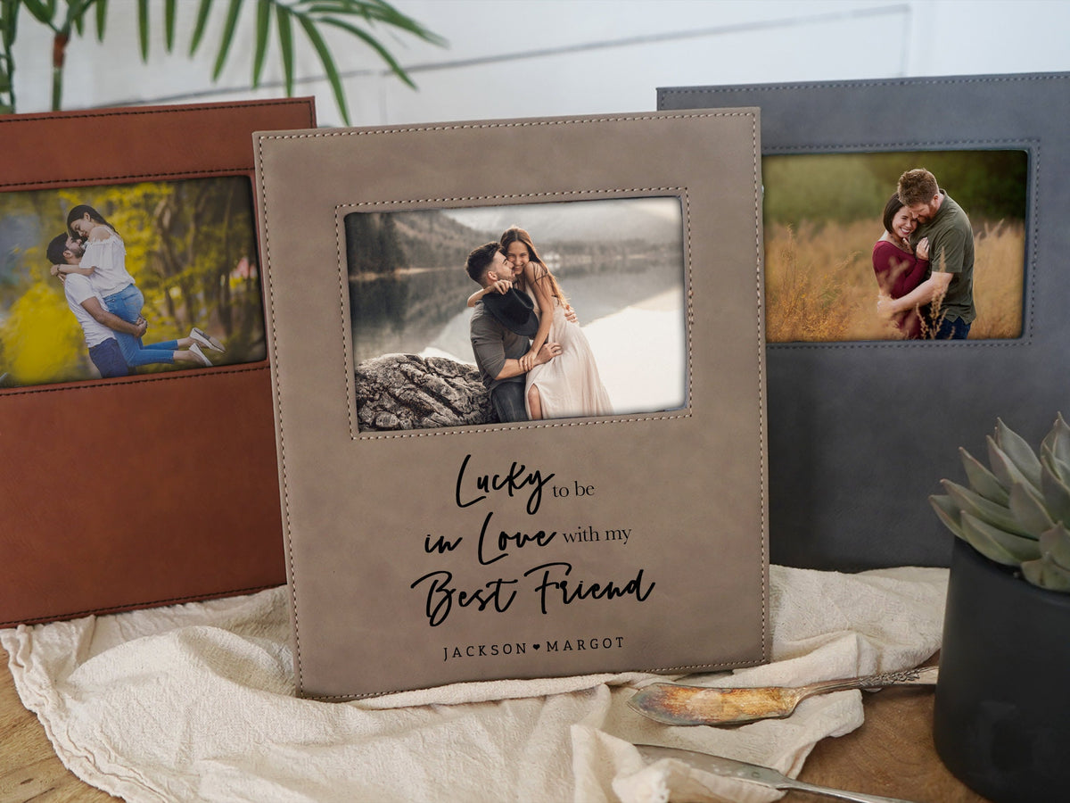 Lucky in Love Best Friend Photo Frame
