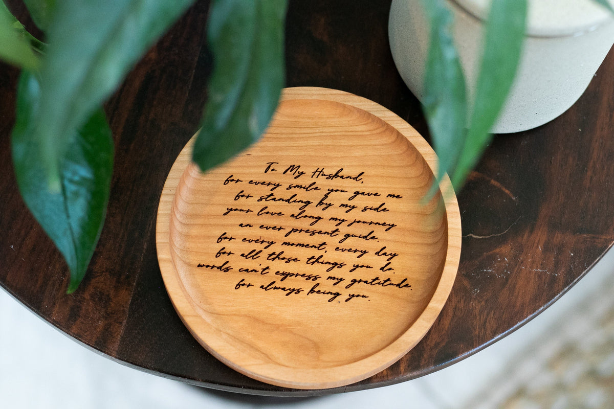 Personalized Ring Dish & Jewelry tray for Bridesmaid, Mom, Wife, Mother-in-law, Daughter & Sister