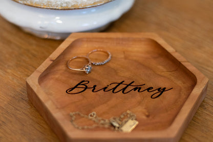 Letter to Groom Ring Dish