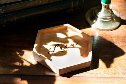 Letter to Groom Ring Dish