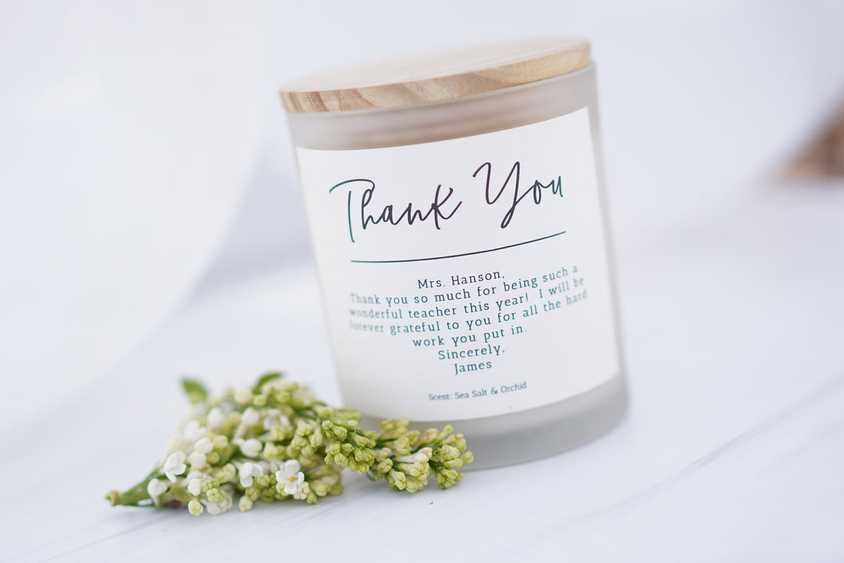 Thank You Gift Candle