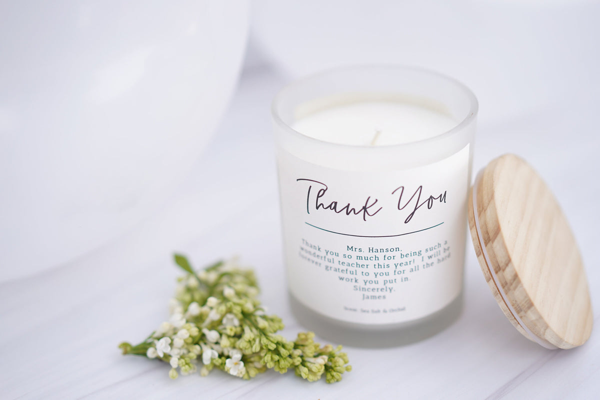 Thank You for Helping Me Grow Candle