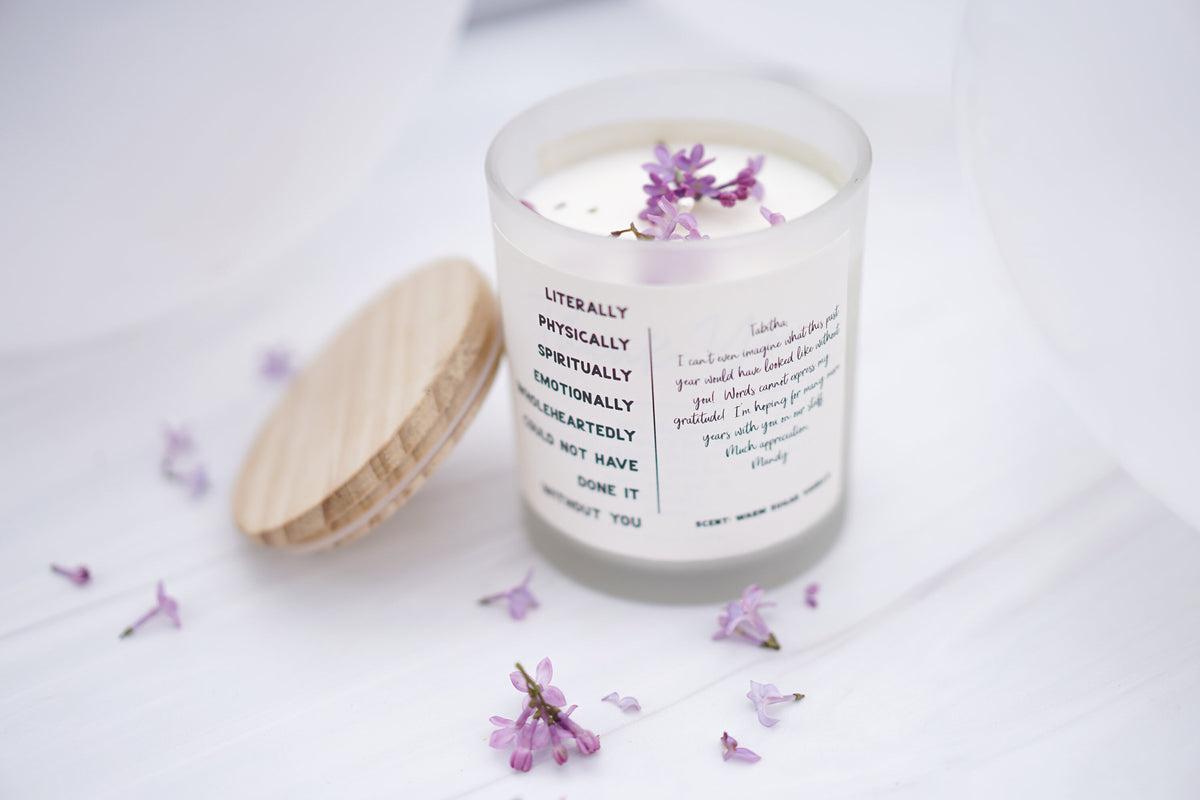 Thank You for Helping Me Grow Candle